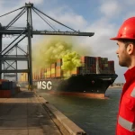 Filtración tóxica paraliza puerto MSC